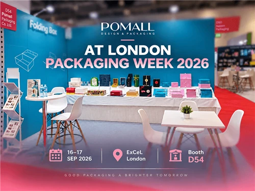 POMALL Packaging Lontoon pakkausviikolla 2026 - Tule käymään osoitteessa D54